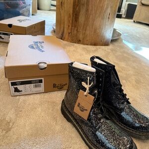 Black Dr. Marten Cosmic Glitter